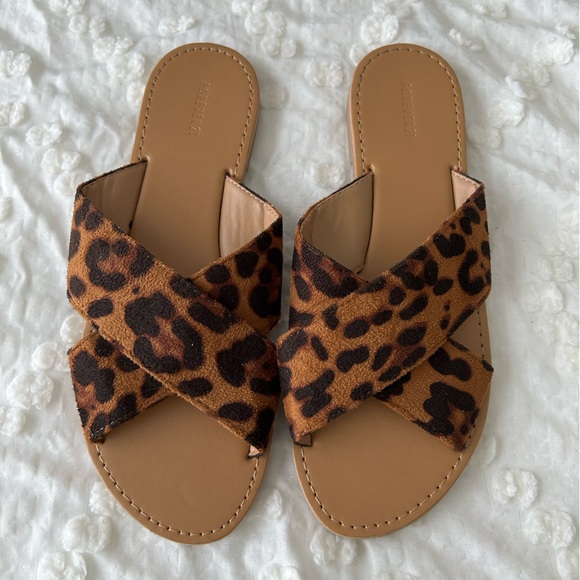 Forever 21 Cheetah Print Sandals - Picture 10 of 10